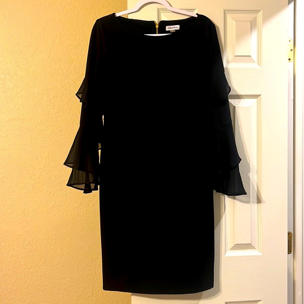 Calvin Klein Ruffle Sleeve dress